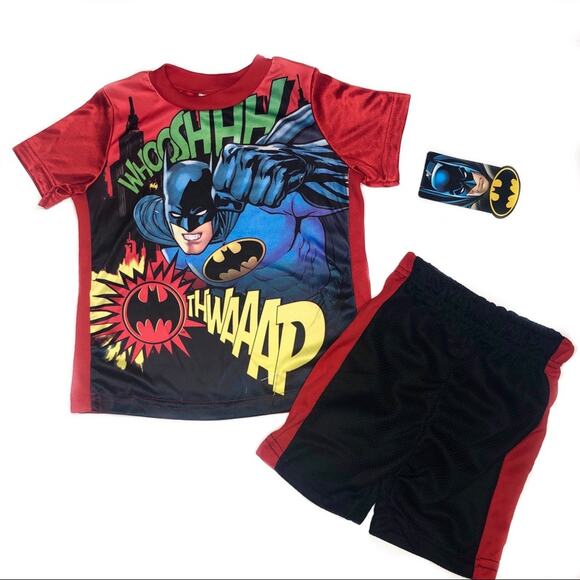 Batman Super Hero 2 Piece T-Shirt and Shorts Set 12m - Picture 1 of 4